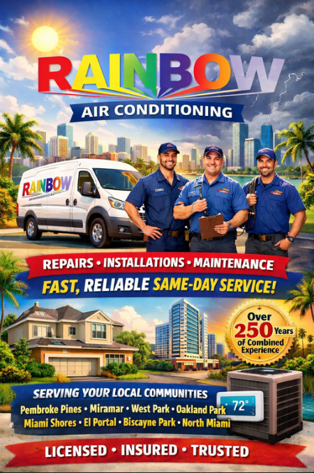AC REPAIR MAINTENANCE IN MIAMI BY RAINBOW AIR CONDITIONING